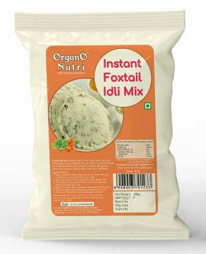 OrganoNutri Instant Foxtail Idli Mix, 400g