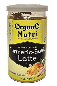 Turmeric basil latte