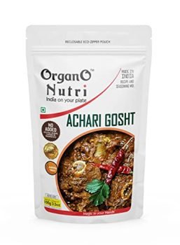 OrganoNutri Achari Gosht Masala | 100g | Reclosable Eco-Zipper Pouch