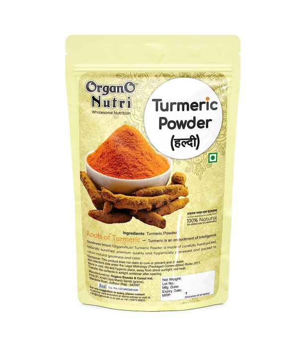 OrganoNutri Turmeric Powder | Pure Haldi Powder | Curcuma aromatica | The Golden Spice (200g):