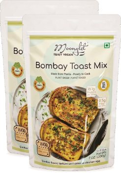 Eggless Bombay Toast Mix | BYOB | Instant Breakfast Mix | 400g: Pack of2, 200g Each