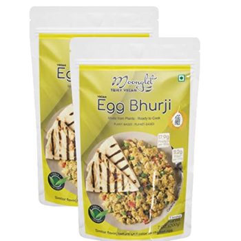 Eggless Bhurji – Vegan Egg Bhurji | Indian Masala Vegan Scrambled Egg Mix | 400g: Pack of2, 200g Each