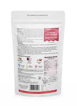 OrganoNutri Kashmiri Paaya Masala | 100g | Reclosable Eco-Zipper Pouch