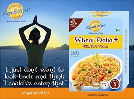 OrganoNutri Wheat Dalia Plus with Soy Power (400 GMS) Pack of 2