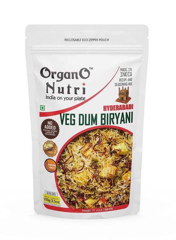 OrganoNutri Recipe Masala (Hyderabadi Veg Dum Biryani | 100g)