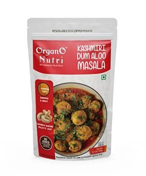 OrganoNutri Kashmiri Dum Aloo Masala | Pack of 2 100g each | Ready to Use Complete Spice Mix | Resealable Eco Zipper Pouch