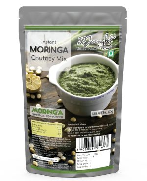 Instant Moringa Leaves (Drumstick Plant Leaves) Chutney | 300g (3 Packs of 100g Each) | Superfood Freen Chutney | Add 2 Times Warm Water to Prepare