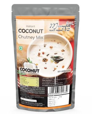 Moonglet - Instant Coconut Chutney Mix | 300g (3 Packs of 100g Each) | Superfood Chutney | Add 2 Times Warm Water to Prepare