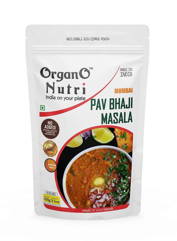 OrganoNutri Recipe Masala (Mumbai Pav Bhaji Masala | 100g)