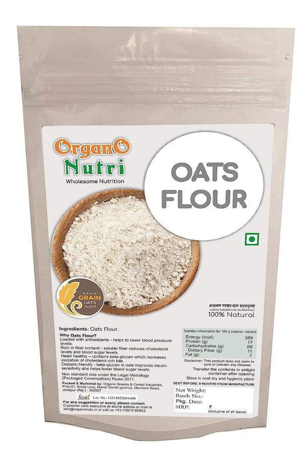 OrganoNutri Wholegrain Gluten-Free Oats Flour (900 g)