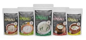 OrganoNutri 24Hr. Fermented Millet Ambali Powder, 5 Packs (Foxtail, Kodo, Barnyard, Little and Browntop Millet), 150g each,